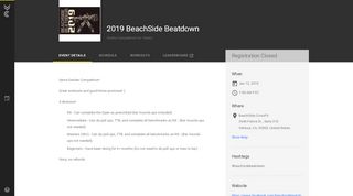 
                            12. 2019 BeachSide Beatdown | Competition Corner
