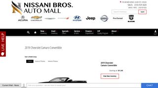 
                            6. 2019 Chevrolet Camaro Convertible Digital Showroom | Nissani ...