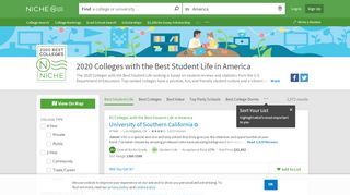 
                            13. 2019 Colleges with the Best Student Life - Niche