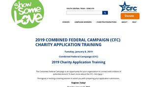 
                            8. 2019 Combined Federal Campaign (CFC) Charity Application Training
