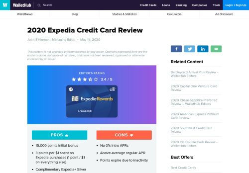 
                            8. 2019 Expedia Credit Card Review – WalletHub Editors