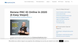 
                            5. (2019 Guide) How to Renew PRC ID Online - PinoyMoneyTalk.com