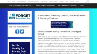 
                            3. 2019 Guide to the DeVry Lawsuit & Student Loan Forgiveness ...