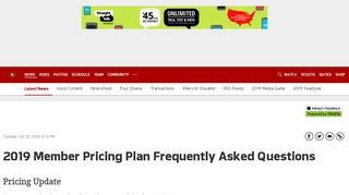 
                            8. 2019 Member Pricing Plan Frequently Asked Questions