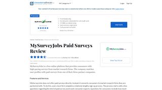 
                            10. 2019 MySurveyJobs Reviews: Paid Surveys - ...