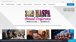 
                            1. 2019 NASPA Annual Conference: Home