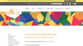 
                            8. 2019 Outdoor Registration - Register | EMSA South West