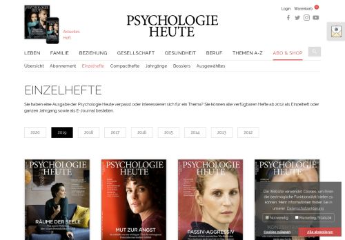 
                            2. 2019 - Psychologie Heute