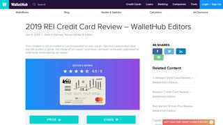 
                            10. 2019 REI Credit Card Review – WalletHub Editors