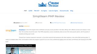 
                            4. 2019 Simplilearn PMP Online Course Review [SURPRISING]