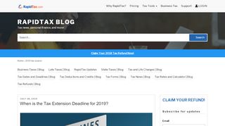 
                            13. 2019 tax season Archives – RapidTax Blog