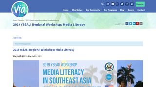 
                            11. 2019 YSEALI Regional Workshop: Media Literacy - Volunteers in Asia
