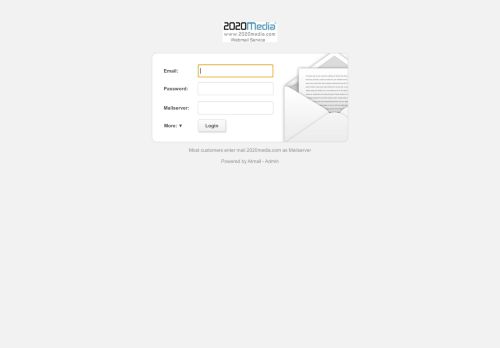 
                            2. 2020Media Cloud Email 6.3.5 - Login Page