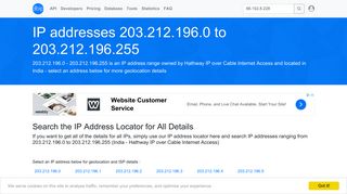 
                            11. 203.212.196 - India - Hathway IP over Cable Internet Access ...