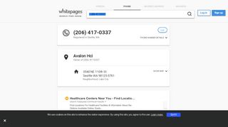 
                            11. 206-417-0337 | Avalon Hci - Seattle, WA | Whitepages