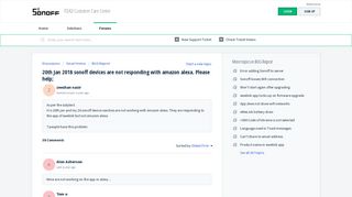 
                            1. 20th Jan 2018 sonoff devices are not responding with amazon alexa ...