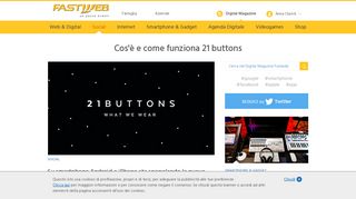 
                            5. 21 buttons, il social modaiolo per guadagnare online - FASTWEB