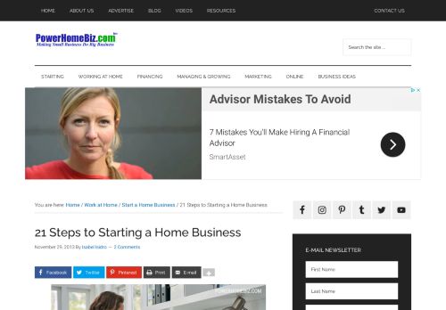 
                            6. 21 Steps to Starting a Home Business - PowerHomeBiz.com