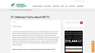 
                            13. 21 Unknown Facts about IRCTC - Dsim.in