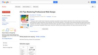 
                            12. 212 Tips Mastering Professional Web Design