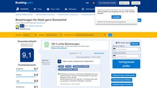 
                            3. 215 echte Hotelbewertungen für Hotel garni Sonnenhof | Booking.com