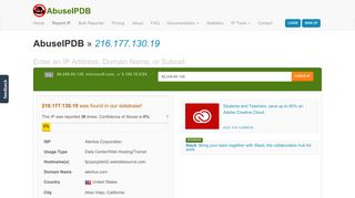 
                            12. 216.177.130.19 | Alentus Corporation | AbuseIPDB