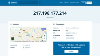 
                            8. 217.196.177.214 IP Address Details - IPinfo IP Address Geolocation API