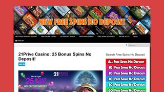
                            10. 21Prive Casino: 10 Bonus Spins No Deposit! (Non UK!) - New Free ...