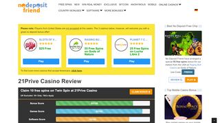 
                            9. 21Prive Casino | $1000 Match Bonus + 50 Free Spins on + More