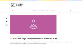 
                            5. 22 Best Yoga WordPress Themes for 2018 - Design Bombs