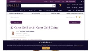 
                            12. 22 Carat Gold or 24 Carat Gold Coins | Blog | Chard
