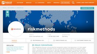 
                            10. 22 Customer Reviews & Customer References of riskmethods ...