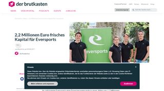 
                            6. 2,2 Millionen Euro frisches Kapital für Eversports - derbrutkasten.com