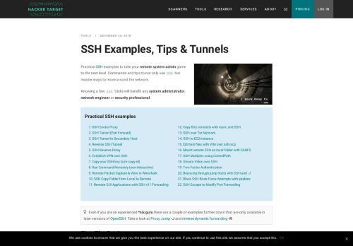 
                            13. 22 SSH Examples, Practical Tips & Tunnels | HackerTarget.com