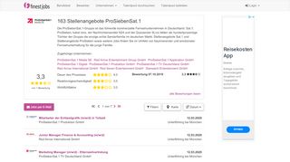 
                            8. 220 Stellenangebote ProSiebenSat.1 - finest jobs