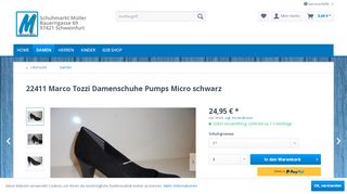 
                            10. 22411 Marco Tozzi Damenschuhe Pumps Micro schwarz ...