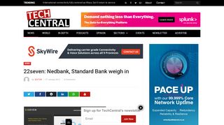 
                            11. 22seven: Nedbank, Standard Bank weigh in - TechCentral