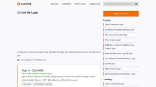 
                            5. 23 And Me Login