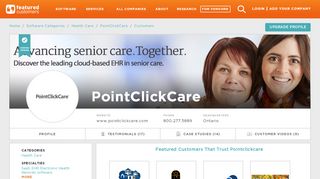 
                            12. 23 Companies that are using PointClickCare Health Care Software