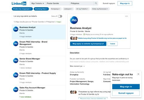 
                            10. 23 Procter Gamble Jobs | LinkedIn