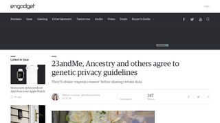 
                            8. 23andMe, Ancestry and others agree to genetic privacy guidelines