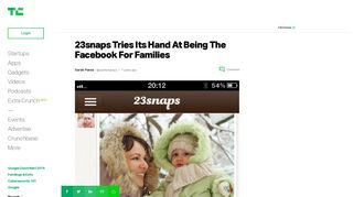 
                            7. 23snaps Tries Its Hand At Being The Facebook For Families ...