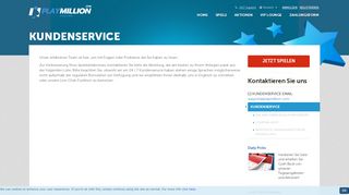 
                            4. 24 / 7 Kundenservice - PlayMillion.com