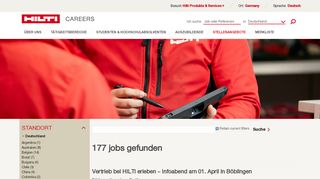 
                            2. 246 jobs gefunden - Hilti Stellenangebote weltweit