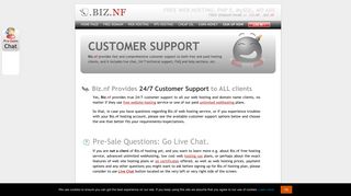 
                            7. 24/7 Customer Support by Biz.nf Web Hosting