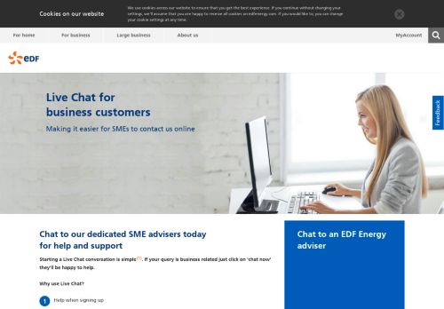 
                            8. 24/7 Live chat for faster response | Business contact us ... - EDF Energy
