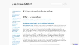 
                            7. $! 247greenstreet c login Get Money Now. - one click cash 93820