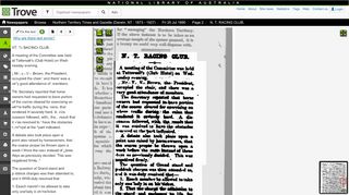 
                            11. 25 Jul 1890 - N. T. RACING CLUB. - Trove - National Library of Australia