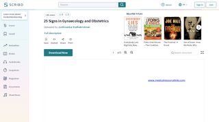 
                            1. 25 Signs in Gynaecology and Obstetrics | Uterus | Fetus - Scribd