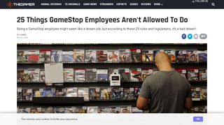 
                            12. 25 Things GameStop Employees Aren't Allowed To Do | TheGamer